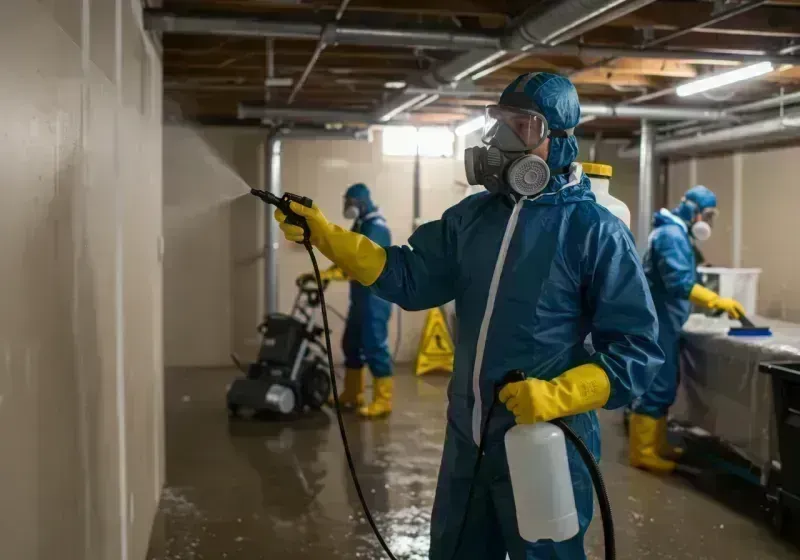 Basement Sanitization and Antimicrobial Treatment process in DeLand, FL